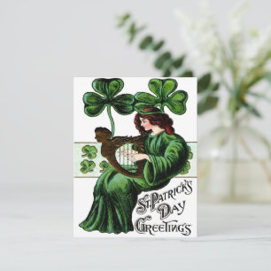 St. Patricks Tag Vintage-Irischer Segen Feiertagskarte
