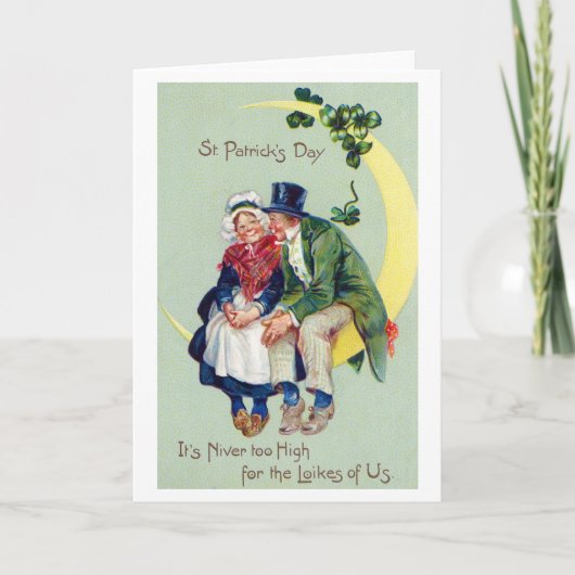 St. Patricks Tag, Vintage Karte (Vorderseite)