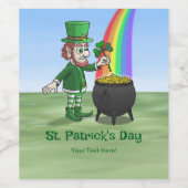 St. Patricks Tag Weinetikett (Einzelnes Label)