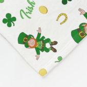 St Patricks Tagesmuster Fleecedecke (Ecke)