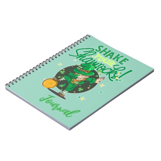 St Patricks Tagesthema Notizblock (Linke Seite)