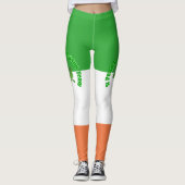 St. Patricks-Tagtrinkteam - irische Flagge Leggings (Vorderseite)