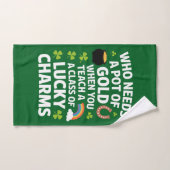 St Patricks Teacher Lucky Charm Clover Irish Handtuch (Handtuch)