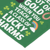 St Patricks Teacher Lucky Charm Clover Irish Kurzer Tischläufer (Ecke)