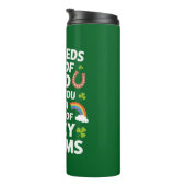 St Patricks Teacher Lucky Charm Clover Irish Thermosbecher (Nach rechts gedreht)