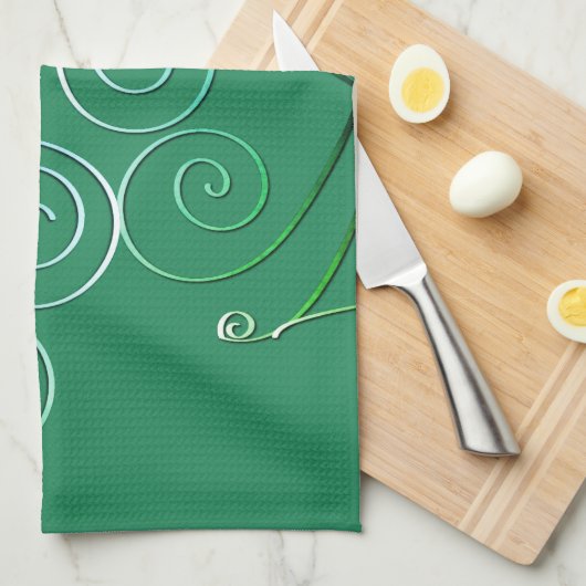 St. Patrick's Teal Kitchen Towels Geschirrtuch (Viertel Falte)