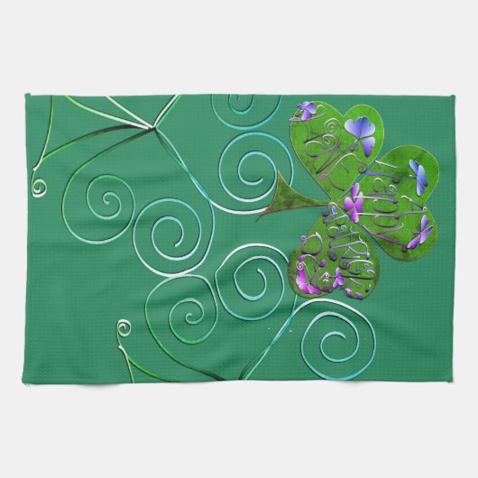 St. Patrick's Teal Kitchen Towels Geschirrtuch (Horizontal)