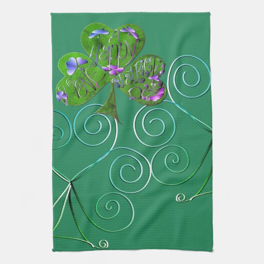 St. Patrick's Teal Kitchen Towels Geschirrtuch (Vertikal)