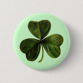 St. Patrick's Three Leaf Clover Button