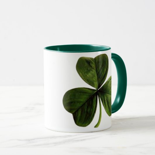 St. Patrick's Three Leaf Clover Tasse (VorderseiteRechts)