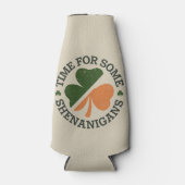 St. Patrick's Time for some Shenanigans Clover Flaschenkühler (Vorderseite)