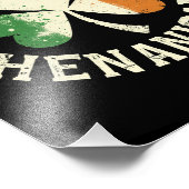 St. Patrick's Time for some Shenanigans Clover Fun Fotodruck (Ecke)