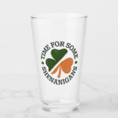 St. Patrick's Time for some Shenanigans Clover Glas (Vorderseite)