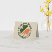 St. Patrick's Time for some Shenanigans Clover Karte (Gelbe Blume)