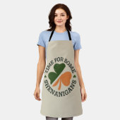 St. Patrick's Time for some Shenanigans Clover Schürze (Getragen)