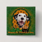 St. Patricks - Topf Gold - Dalmatiner Button (Vorderseite)