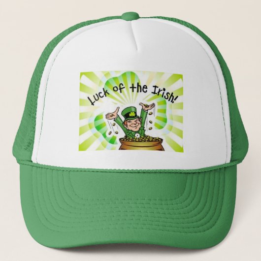 ST. Patricks Trucker Hat Truckerkappe (Vorderseite)