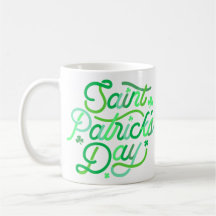 St. Patricks Typografie |Happy Whimsical Kleeblatt