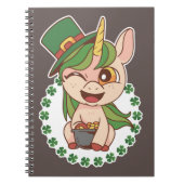St Patricks Unicorn Notizblock (Vorderseite)