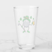 St Patricks Vater Golf Golfing Leprechaun Irish Be Glas (Rückseite)