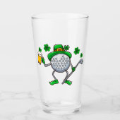 St Patricks Vater Golf Golfing Leprechaun Irish Be Glas (Vorderseite)