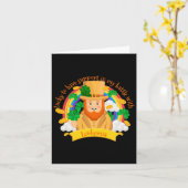 St Patricks Vierblättriges Kleeblatt Leprechaun Le Karte (Gelbe Blume)