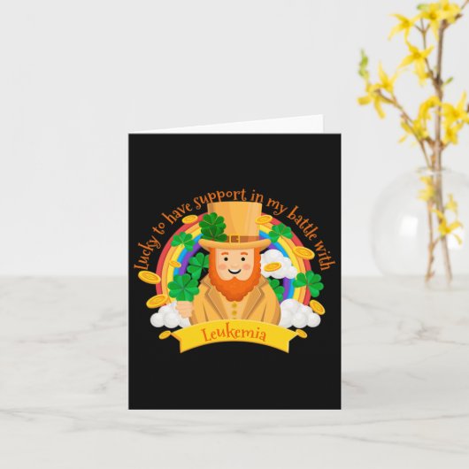 St Patricks Vierblättriges Kleeblatt Leprechaun Le Karte (Gelbe Blume)