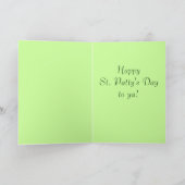 St. Patricks Vintage greeting card Karte (Innenseite)