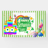 St. Patrick's Vinyl Banner, Happy Birthday Banner (Horizontal)