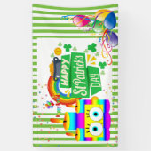 St. Patrick's Vinyl Banner, Happy Birthday Banner (Vertikal)