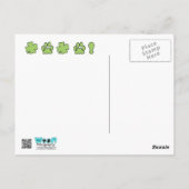 St Patricks - Vizsla Silhouette - Reagan Postkarte (Rückseite)