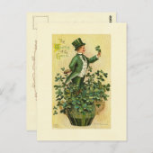 St. Patrick's Wearing of the Green Postkarte (Vorne/Hinten)
