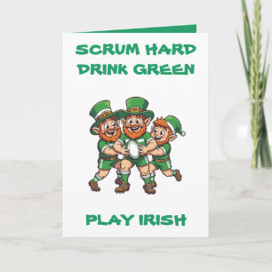 St Patricks-Wochenende und Match-Day-Unfug Karte