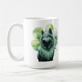 St. Patrick's Wolf Spirit Tasse ☘️ 🐺