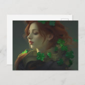 St. Patrick's Woman Postkarte (Vorne/Hinten)