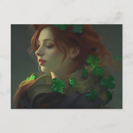 St. Patrick's Woman Postkarte (Vorderseite)