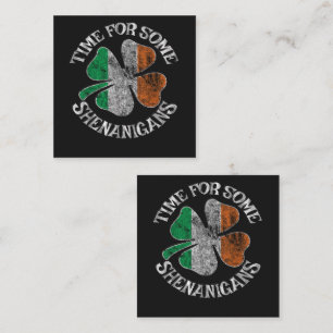 St. Patricks Zeit für ein paar Schabernack Kleebla Mitteilungskarte