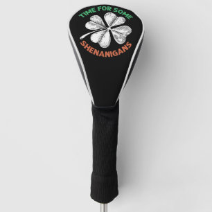 St. Patricks Zeit für einige Schabernack-Kleeblatt Golf Headcover