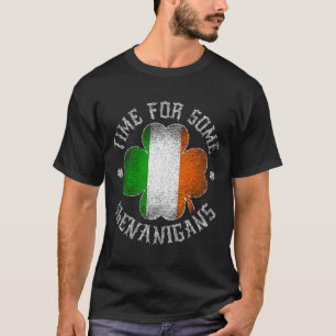 St. Patricks Zeit für einige Schabernack Kleeblatt T-Shirt