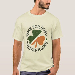 St. Patricks Zeit für einige Schabernack Kleeblatt T-Shirt
