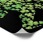 St Patricks's Patricks Tag Bigfoot Sasquatch Shamr Poster (Ecke)