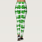 St- Patricktag. Kleeelement Leggings (Rückseite)