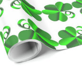 St- Patricktag. Kleemuster Geschenkpapier (Rolleneckpunkt)
