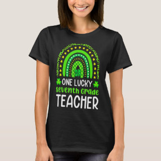 St Patricku2019s Day One 7th Grade Leopard T-Shirt
