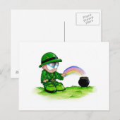 St. Patrics Day Postkarte (Vorne/Hinten)