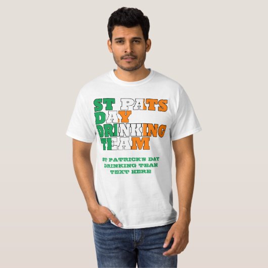 St Pats Day Drink Team T-Shirt (Vorne ganz)