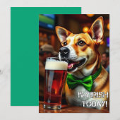 St. Pat's Dog Feiertagskarte (Vorne/Hinten)