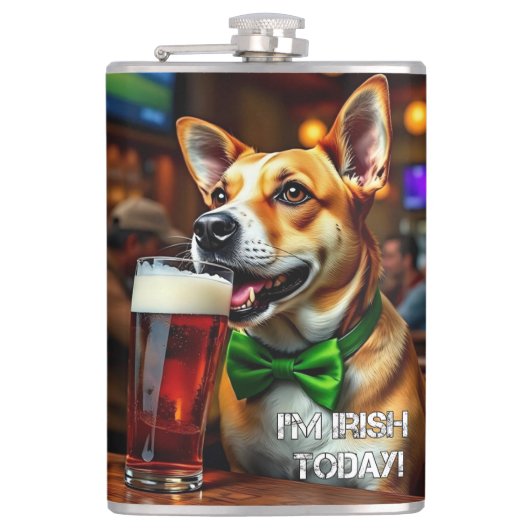 St. Pat's Dog Flachmann (Vorderseite)