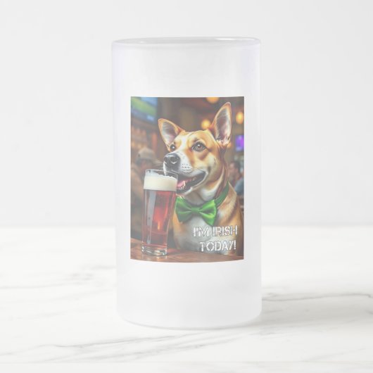 St. Pat's Dog Mattglas Bierglas (Mittel)