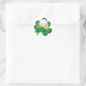 St Pats Hat Runder Aufkleber (Tasche)